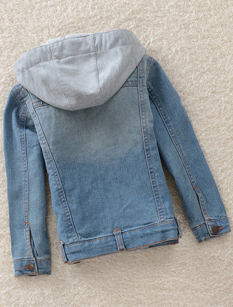 boys hooded jean jacket