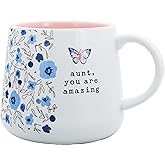 Pavilion Gift Company - Aunt, you are amazing - 18-ounce Stoneware Mug, Mothers Day Gift, Aunt Coffee Cup, 1 Count