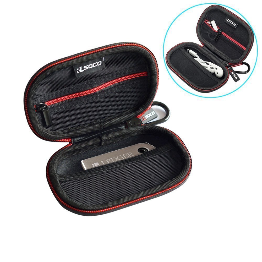 RLSOCO Carrying Case for In-ear Headphone Earbuds Earphone beats x, Anker SoundBuds Slim, Bose SoundSport, Apple Pods, TaoTronics, AUKEY Earbuds, SanDisk Card Reader