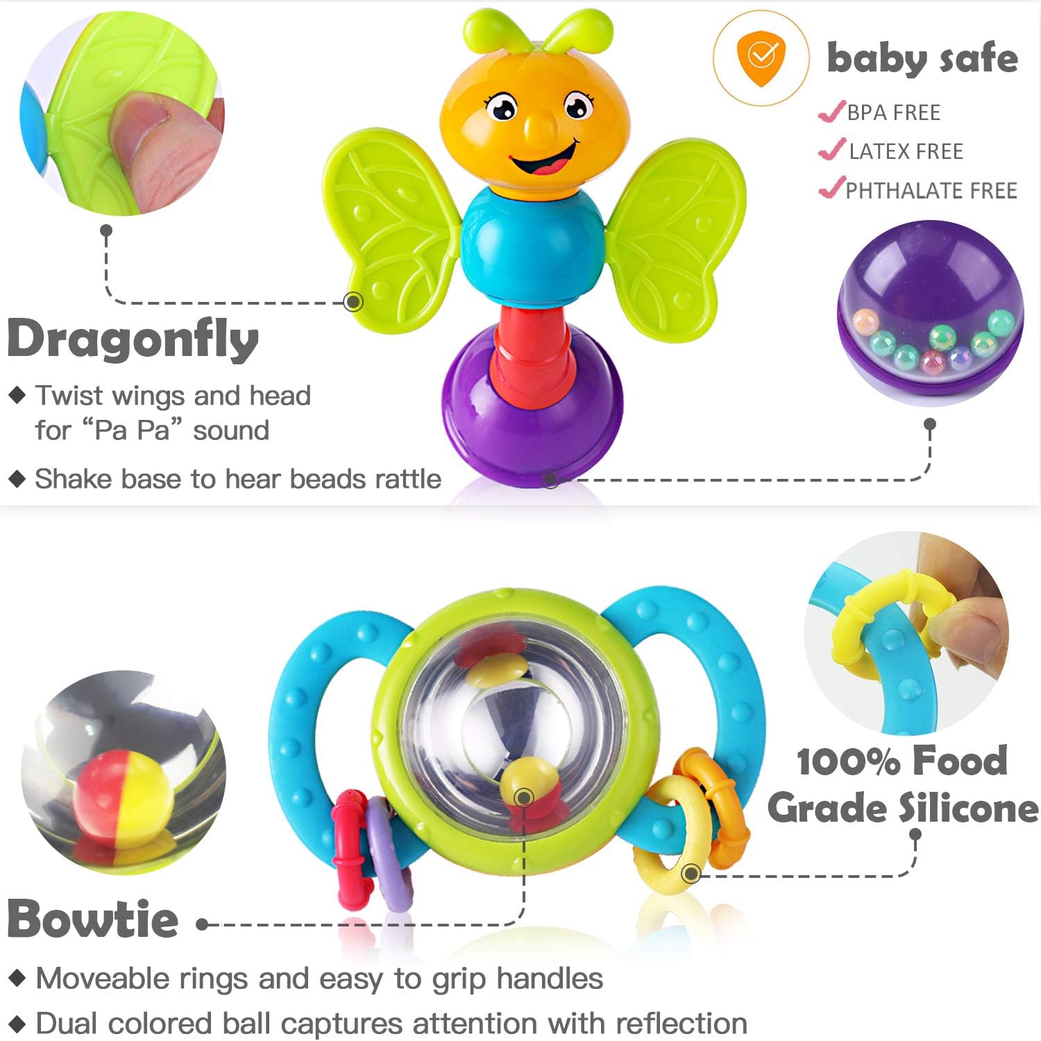 iplay ilearn baby rattles