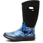 WTW Mid Calf Rain Boots for Women - Waterproof Insulated Neoprene Mud Boots Outdoor Hunting Garden Boots