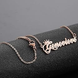 SKQIR Personalized Name Necklace Rose Gold