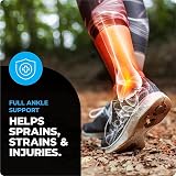 VITTO Ankle Support for Sprained Ankle Multi Zone Compression Sleeve Large Pair view 4