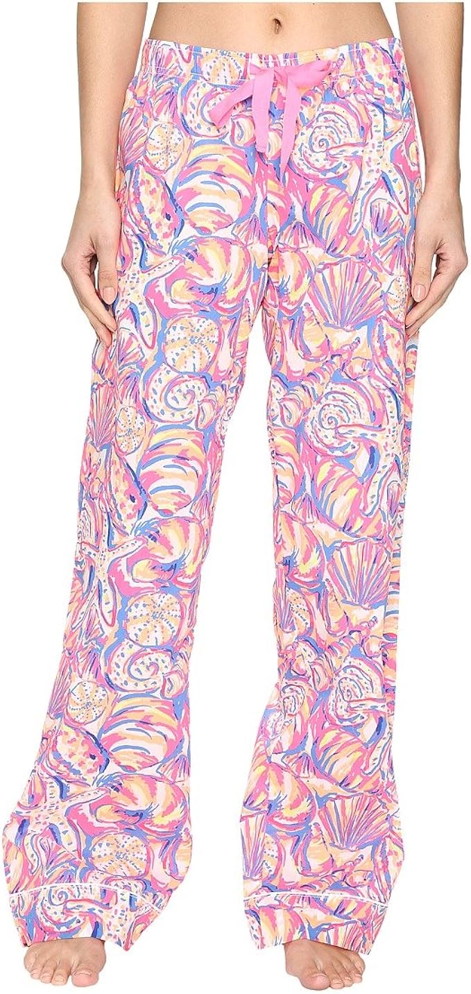 Lilly Pulitzer Women's 17574 Pajama Pant, Multi Shell of A Time, XS