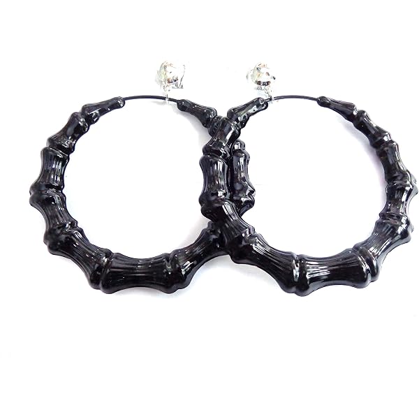 3.5 Inch Large Hoops, Assorted Colors, For Non-Pierced Ears