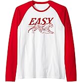 Easy Tiger Distressed Graphic Men Women Raglan Baseball Tee