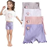 4/5 Pack Girls Bike Shorts Breathable Boyshorts for Toddler Under Dresses Dance Short Kids No Need to Wear Underwear