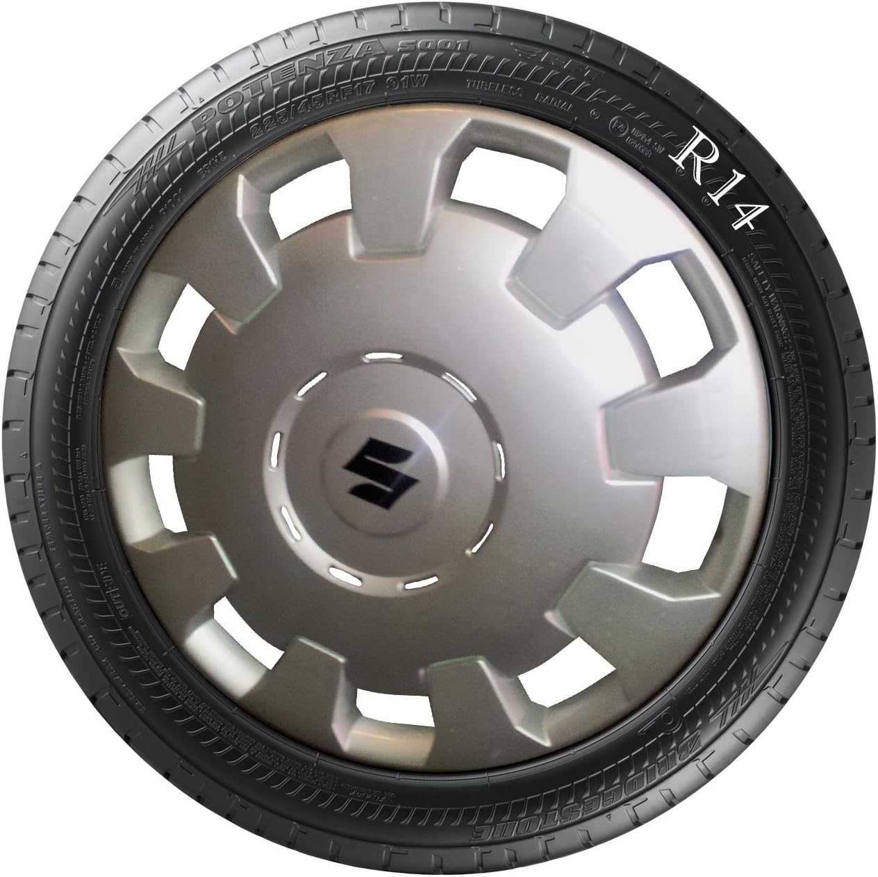 SUZUKI WAGON R Replica 4x14 Wheel Trims Please Check Your Wheel Size Before Ordering
