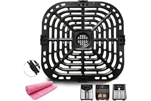 HQT Air Fryer Replacement Parts Tray Grate for Gourmia GAF680/GAF685 6Quart Air fryers, Upgraded Air Fryer Grill Pan Plate, Air Fryer Grate Accessories for Instants Vortex Plus 6QT 5.7QT Air Fryer