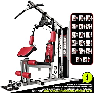 Sportstech HGX100 Multiestación musculación Premium 45en1 Sirve ...