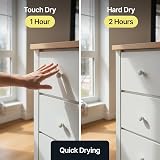 Hemway Linen White Chalk Paint 1L Matt Finish Furniture & Walls view 7