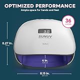 SUNUV SUN4 UV LED Nail Lamp Gel Dryer 36 LEDs 4 Timers LCD Sensor view 4