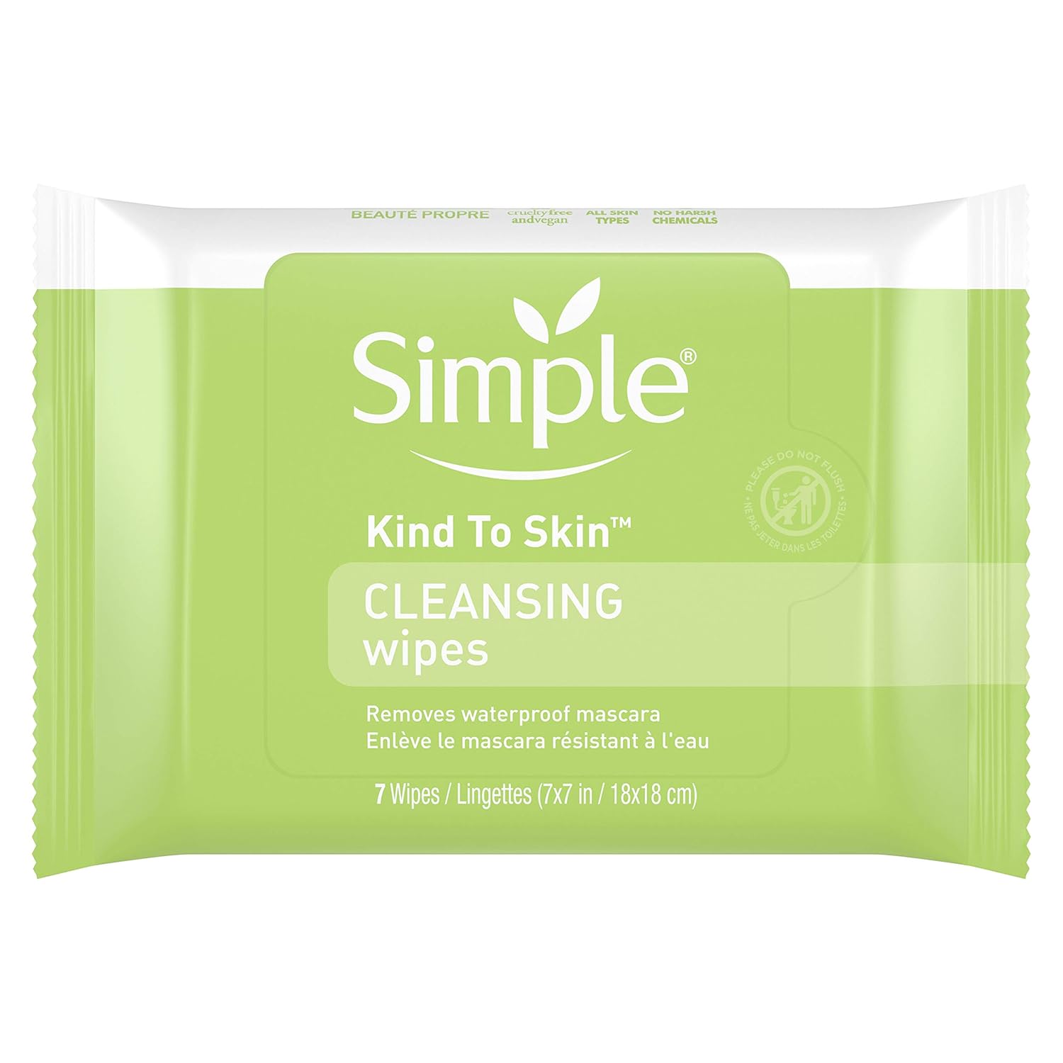Simple Cleansing Facial Wipes, Oil Balancing 25 ct: Beauty