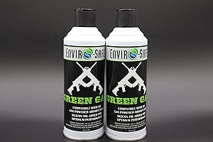 GENERIC Enviro-Safe Green Gas – Premium Airsoft Propellant for Law Enforcement, Military & Enthusiasts, (2 cans) 13.5 fl oz Each