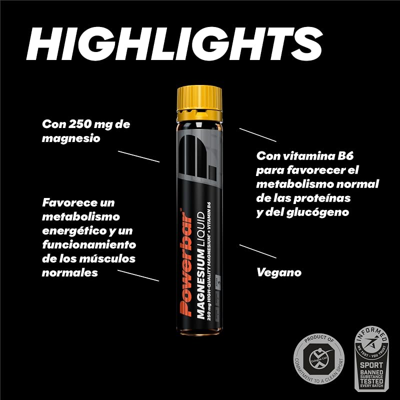 - Black Line - Magnesium Liquid - 20x25ml - 250mg de magnesio - Vitamina B6