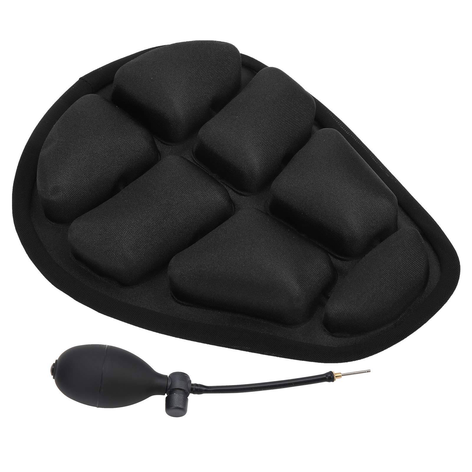 01 Bike Seat Cushion | JFT Shock Absorption Inflatable Seat Cover | Mountain Bike Padded Non-Slip Cover | Black