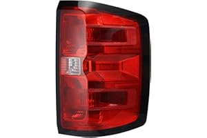 Factory Style Tail Light Assembly Compatible With 2016-2019 Chevrolet Silverado 1500 2500 HD GMC Sierra 3500 HD Right Passeng