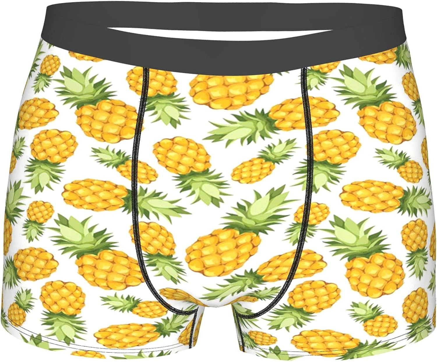 Men's Underwear,Pineapples Tropical Climate Fruits Sweet Ripe Juicy
