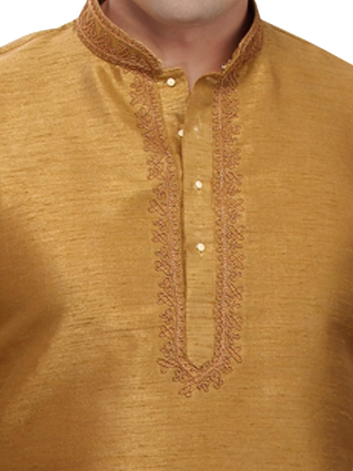 rg designers d4076darkgoldkurta self design kurta
