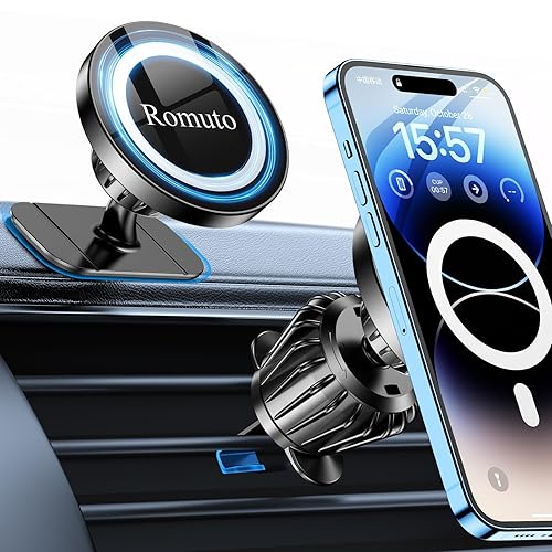 for iPhone MagSafe Car Mount【20 Super Magnets】Magnetic Phone