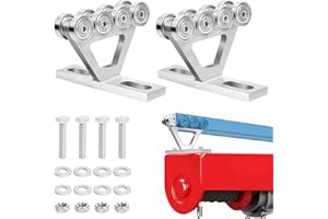 WIMART 8 Wheels Trolley Assembly Rollers, Hoist Trolley for PA200-1000 Electric Hoist with 8 Bearings Trolley Assembly for Unistrut 1-5/8" or Taller Strut Channel (Pack of 2)