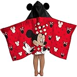 Disney Mickey Mouse/Minnie Mouse Love Cotton Hooded Cape Bath/Pool/Beach Towel