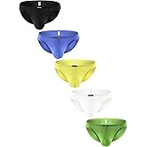 IKINGSKY Men's Modal Bulge Briefs Sexy Low Rise Pouch Bikini Underwear