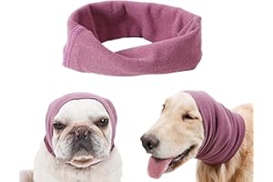 SETSBO Dog Quiet Ear Covers for Ear Protection, Calming Ear Muffs for Dogs/Cats - Hood for Anxiety Relief/Calming/Warm (l)