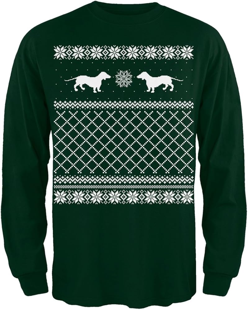 dachshund christmas jumper mens