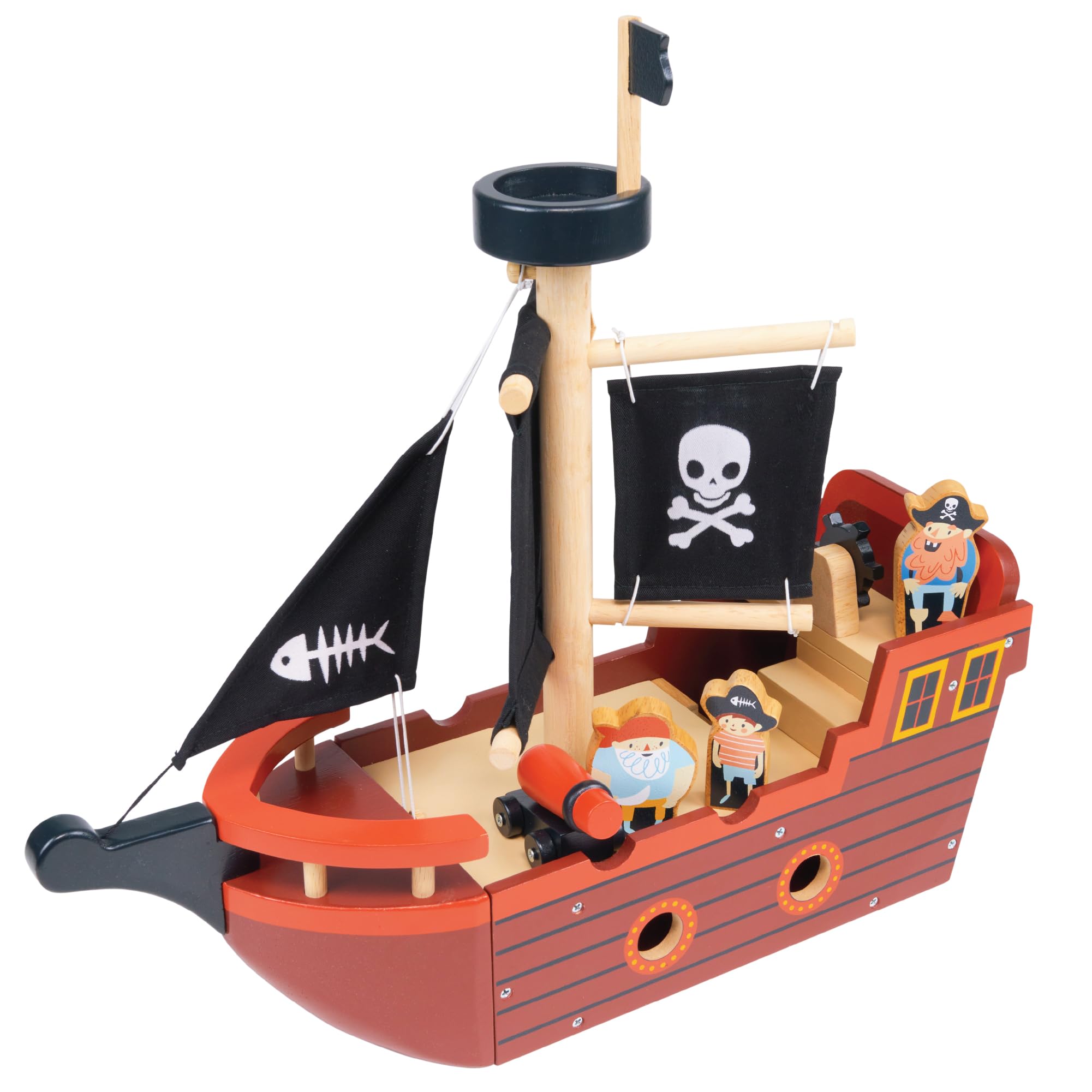 Mentari Wooden Toy Vehicles: The Ultimate Playtime Essential (Pirate Ship)
