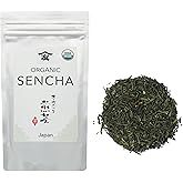 TOMOSAN Organic Sencha - Loose Leaf Japanese Premium Green Tea, USDA Certified, Uji-Kyoto,100g/3.5oz