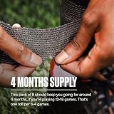 SPORTTAPE 6 Rolls 5cm x 4.5m Black Self-Adhesive Cohesive Bandage view 3