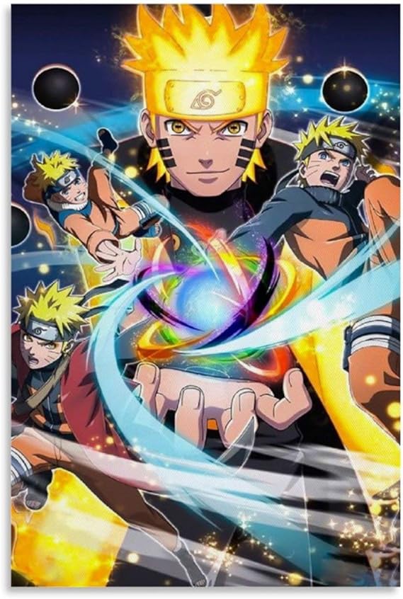 Amazon.de: WERTF Anime Naruto-Poster Uzumaki Naruto, Leinwand