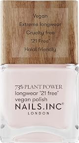 Nails.INC 73% Plant Power Nail Polish 14 ml Long Lasting Quick Dry Cruelty Free