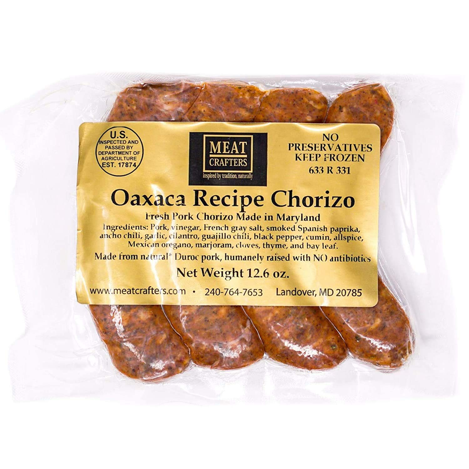 Buy MeatCrafters Oaxaca Mexican Chorizo Sausage, No Antibiotics