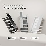 PAMO Cable Management Under Desk with 10 Ties – White/Black/Silver view 8