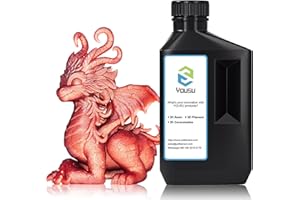 YOUSU 3D Printer Metallic Resin,1kg Fast Curing 3D Resin, Magical Metallic Effect Photopolymer Resin for LCD DLP 3D Printing (1000g,MetalCopper)