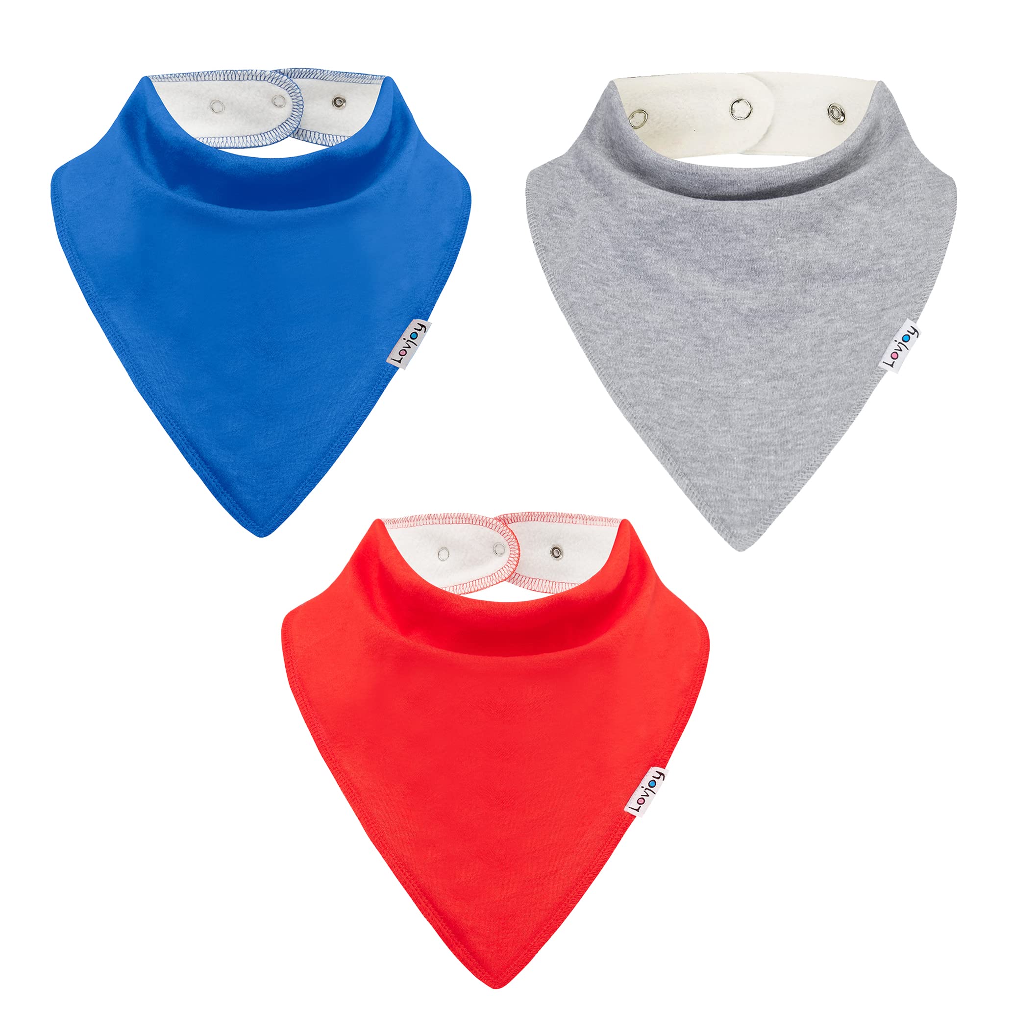 Lovjoy Large Bandana Bibs for Children 4+ Years/Special Needs Bibs/Suitable for Children, Teens and Adults/Adjustable Neck Size (Set 02)