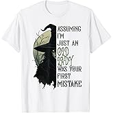 Assuming I'm Just An Old Lady Witch Funny Halloween T-Shirt