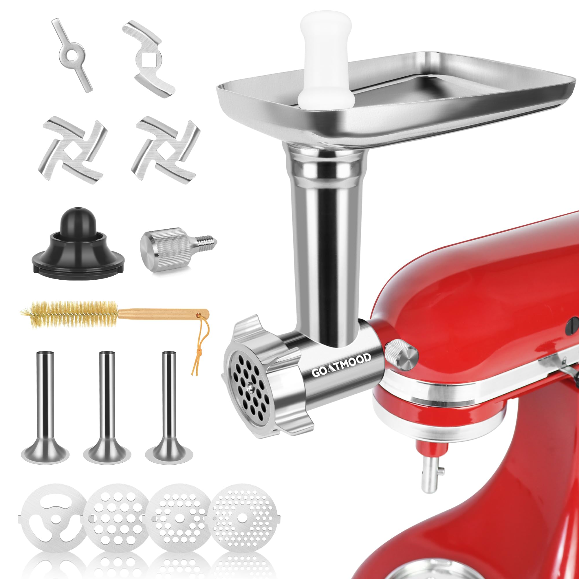 Meat Food Grinder Attachment Compatible with KitchenAid Stand Mixers, Food Grinder for Meat Grinder Attachment, Meat Grinder, Sausage Stuffer