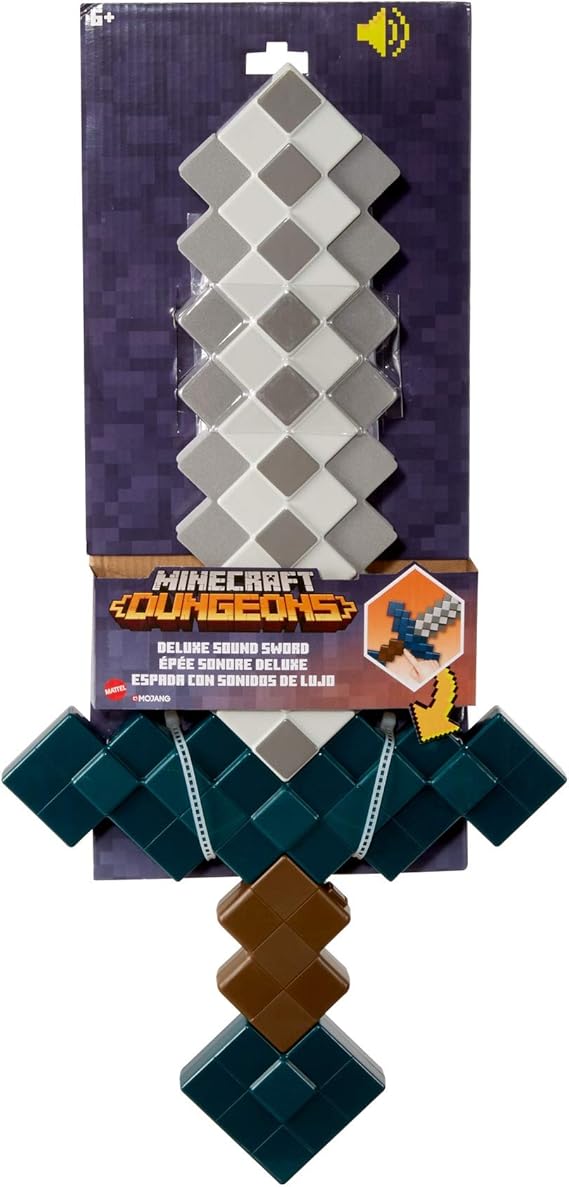 Amazon マインクラフト ダンジョンズ デラックス サウンド ソード サウンド機能付き Gnm45 おもちゃ おもちゃ