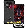 Ulefone Armor X31 Pro 5G Rugged Phone, 16GB+256GB/2TB, MTK Dimensity 6300 Android 14, 64MP+25MP Night Vision 6.56" 120Hz Display, 6050mAh Dual 5G Waterproof Widevine L1 Fingerprint ID NFC - Black