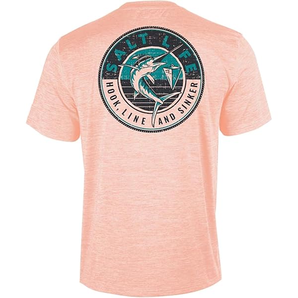 Salt Life Men's Dragnet Performance Tee – Moisture-Wicking, UV Protection & Super Soft Fit