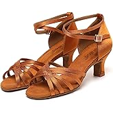 foralod Dance Shoes for Women, Ballroom Dance Heels, Latin Dance Shoes Adult, Salsa Shoes for Women Dancing, 1920s Character Shoes, Dancing Pumps