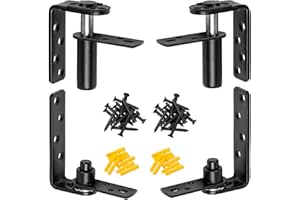 Double Swinging Saloon Door Hinges, Double Acting Gravity Self Closing Hinges, 304 Stainless Steel, 50 lbs Load Bearing,Rust-
