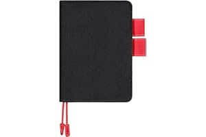 Fullhawl Velvet Cover for A6 Notebooks 4.6 x 6.7 Inches Planner Cover (Black)
