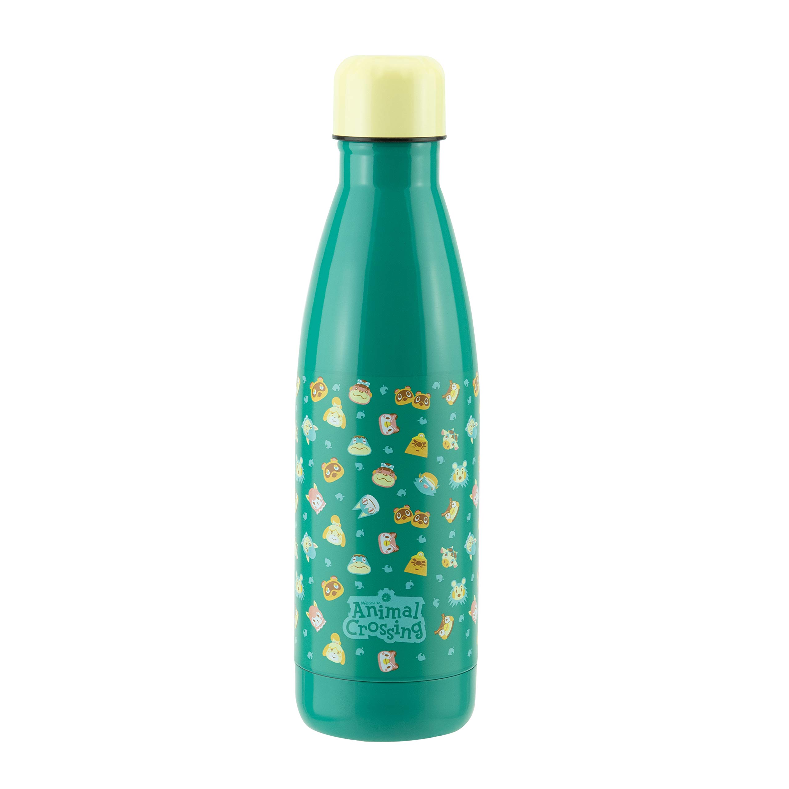 Animal Crossing Water Bottle - Officially Licensed Merchandise, Stainless Steel Leakproof Travel Bottle for Hot and Cold Beverages, 460ml (15 oz) | Paladone