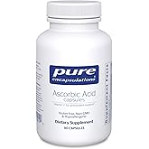 Pure Encapsulations Ascorbic Acid Capsules - 1,000 mg Vitamin C - Antioxidant & Immune Support* - High-Potency Vitamin C - Vegan & Non-GMO - 90 Capsules