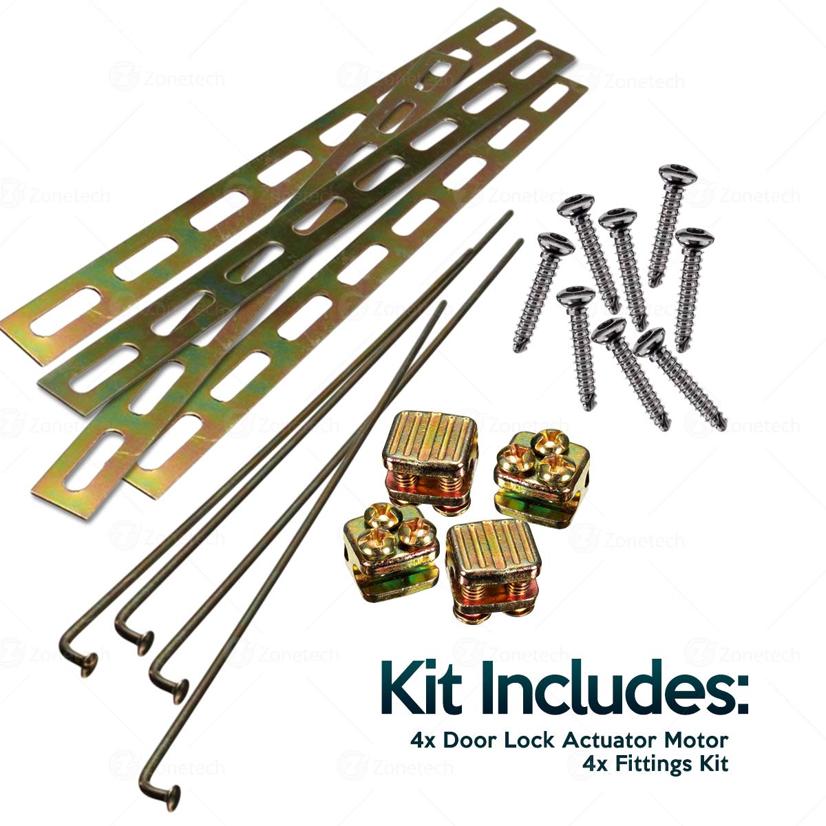 Zone Tech4Pack Universal High Power Door LockUnlock Actuator 12Volt