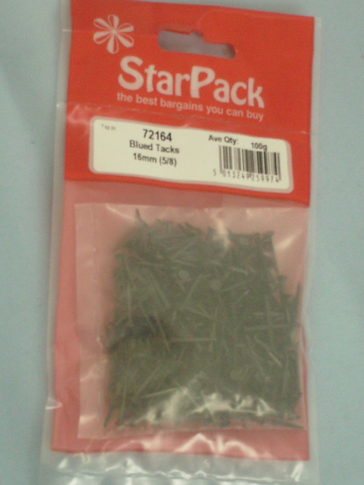 Blued Tacks 16mm (5/8'') Star Pack 72164